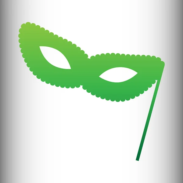 Traditionele Venetiaanse carnaval decoratieve masker-pictogram — Stockvector