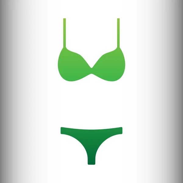 Kobiety wimsuit ikona — Wektor stockowy