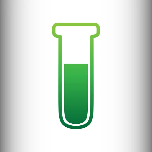 Icono del tubo. Gradiente verde icono — Archivo Imágenes Vectoriales