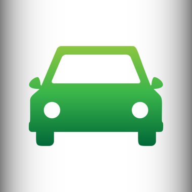 Araba işareti. Yeşil degrade simgesi