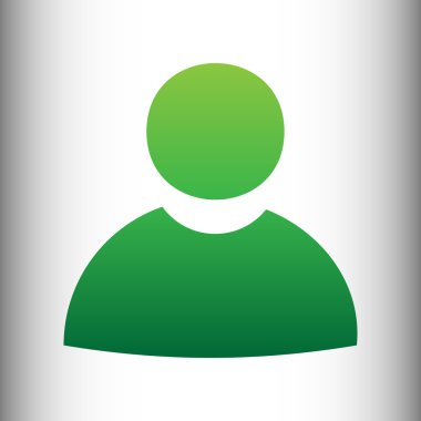 Kullanıcı oturum. Yeşil degrade simgesi