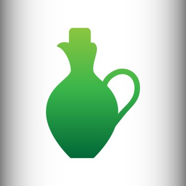 Amfora işareti. Yeşil degrade simgesi