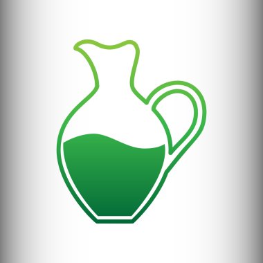 Amfora işareti. Yeşil degrade simgesi