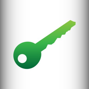 Anahtar işareti. Yeşil degrade simgesi