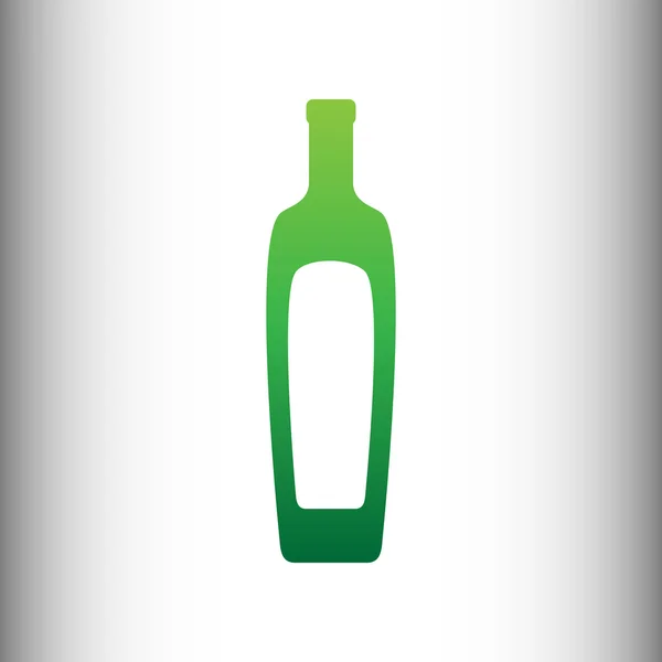 Signo botella aceite de oliva — Vector de stock