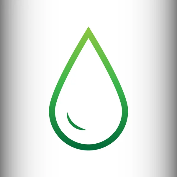 Kropla wody znak — Wektor stockowy