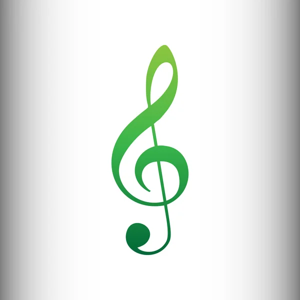 Musique violon clef signe — Image vectorielle