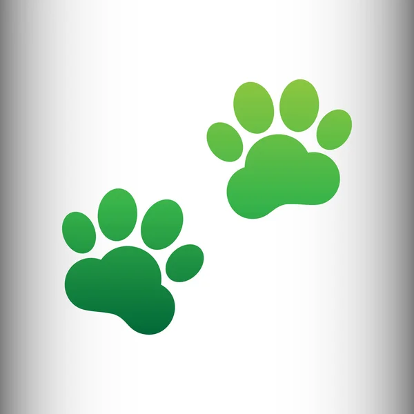 Signo de huellas animales — Vector de stock