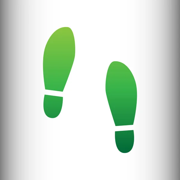 Imprint soles shoes sign — Stock Vector