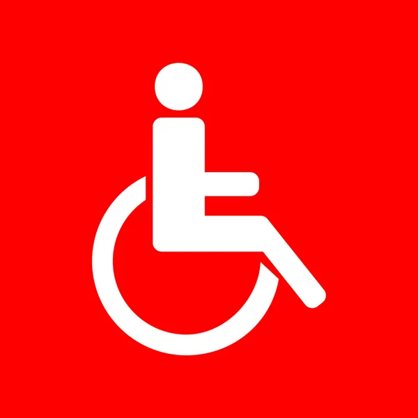 Schilderillustration für Behinderte — Stockvektor