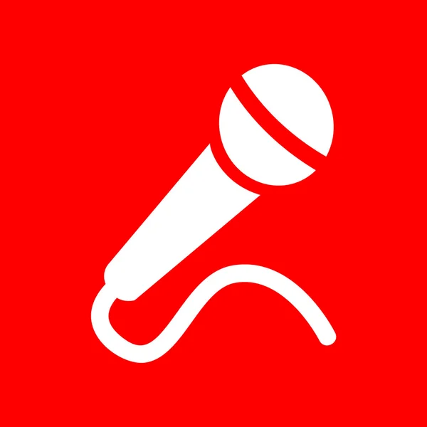 Ilustrasi tanda mikrofon - Stok Vektor