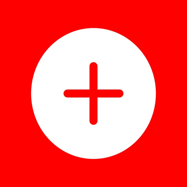 Положительный символ плюс знак — стоковый вектор