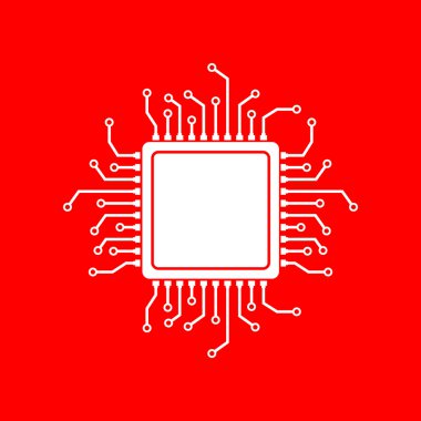 CPU mikroişlemci illüstrasyon