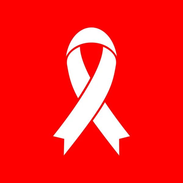 Black awareness ribbon sign — Stock Vector