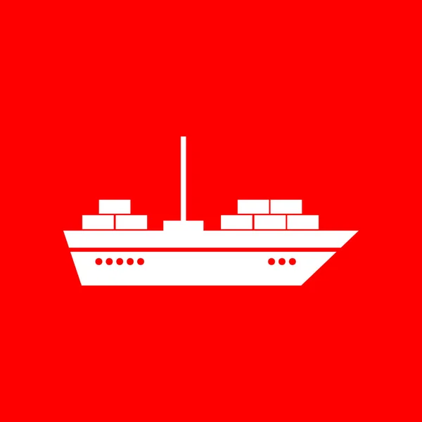 Hajó jel illusztráció — Stock Vector