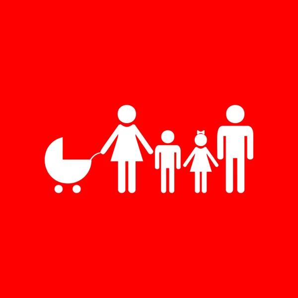 Familie teken illustratie — Stockvector