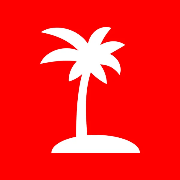 Signo de palmera de coco — Vector de stock