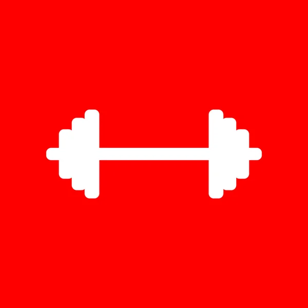 Dumbbell weights sign — Stock Vector