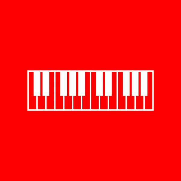 Знак "Piano Keyboard" — стоковый вектор