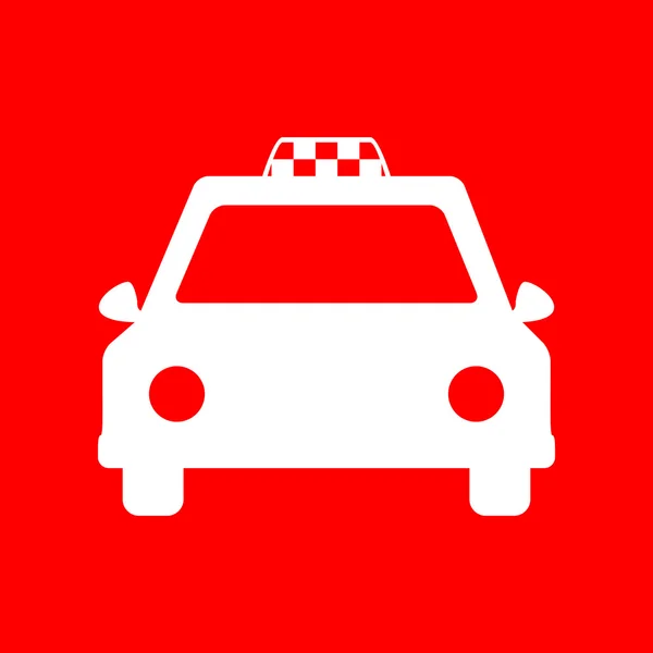 Taxi teken illustratie — Stockvector