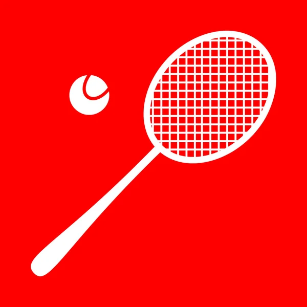 Señal de raqueta de tenis — Vector de stock