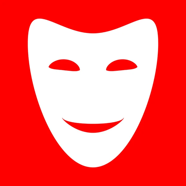 Komedi Tiyatro maskeleri — Stok Vektör