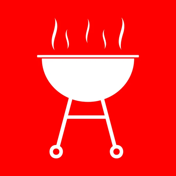 Barbecue jednoduchý znak — Stockový vektor