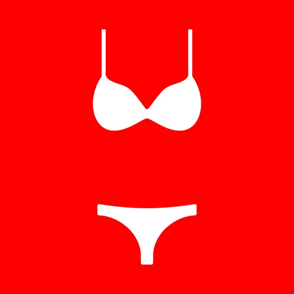 Femme wimsuit signe — Image vectorielle