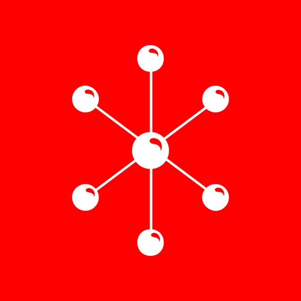 Illustration de signe de molécule — Image vectorielle