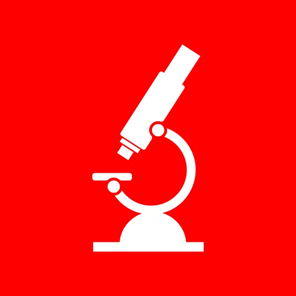 Хімічний мікроскоп знак для лабораторії — стоковий вектор