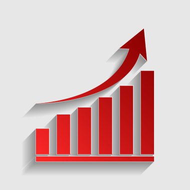 Grafik işareti büyüyen