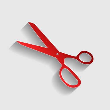 Makas işareti illüstrasyon