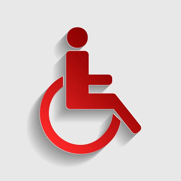 Illustrazione segno disabilitato — Vettoriale Stock