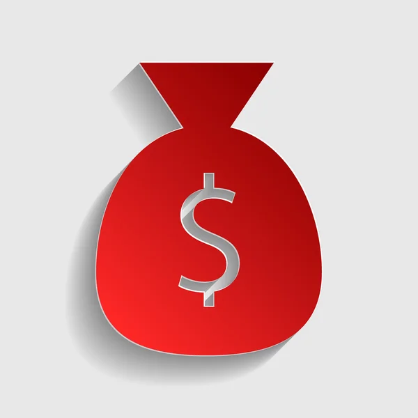 Illustration de sac d'argent — Image vectorielle