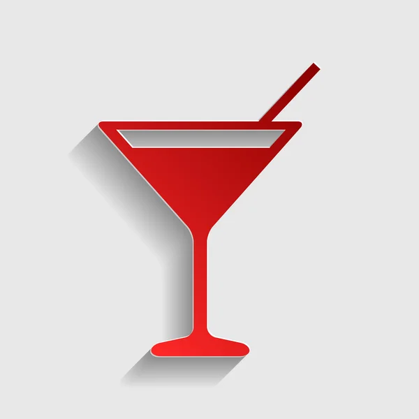 Cocktail teken illustratie — Stockvector