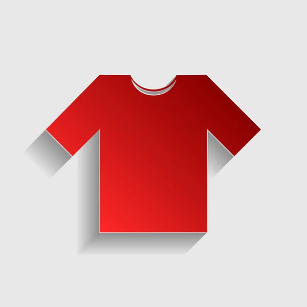T-shirt işareti illüstrasyon — Stok Vektör