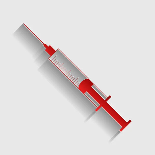 Injekční stříkačka znak obrázek — Stockový vektor