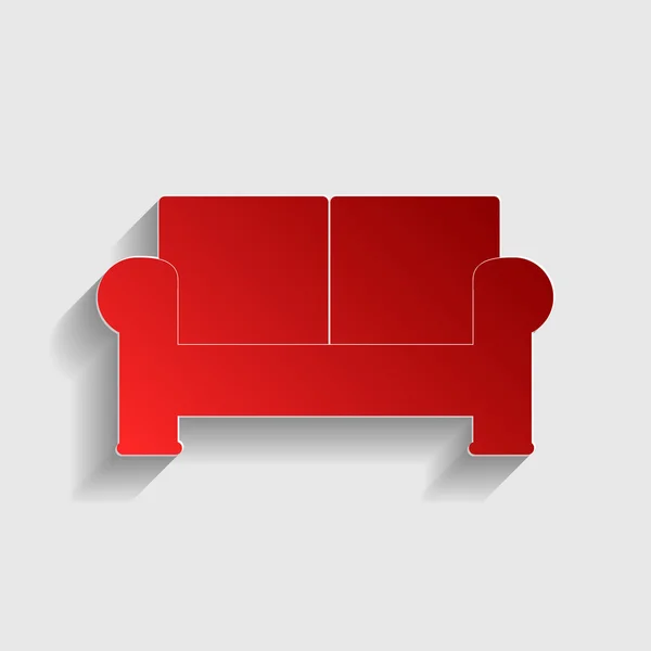 Illustration de signe de canapé — Image vectorielle