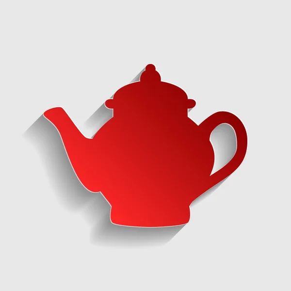Tea maker sign — Stock Vector