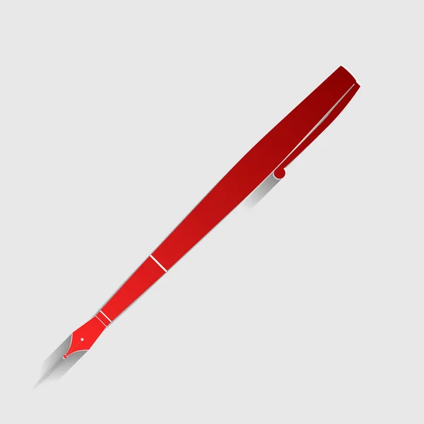 Pen sign illustration — Stock Vector