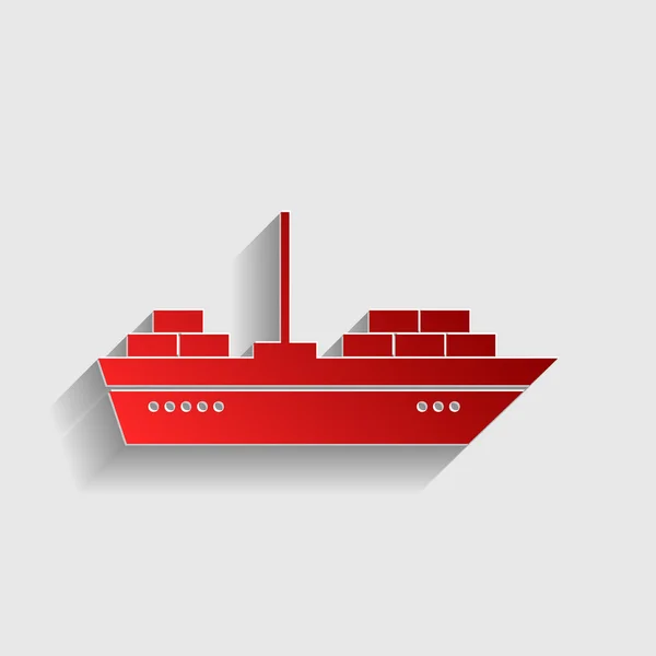 Корабель знак ілюстрація — стоковий вектор