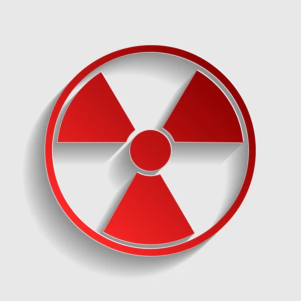 Radyasyon yuvarlak işareti — Stok Vektör