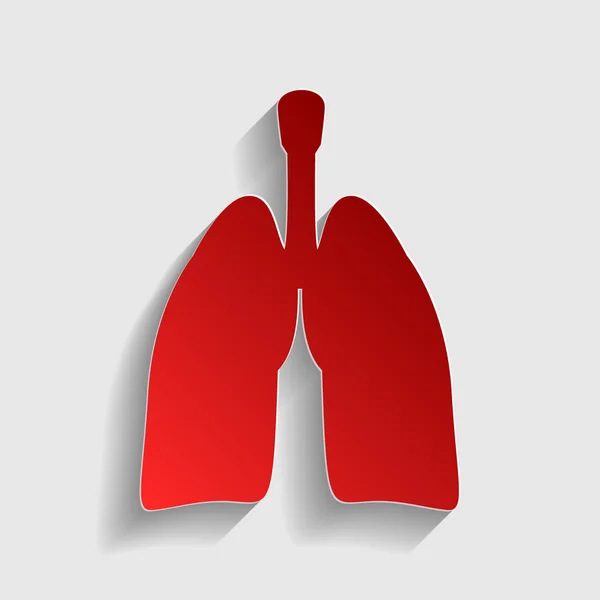 Human organs Lungs sign — Stock Vector