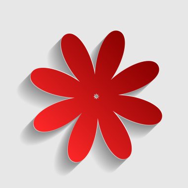 Çiçek işareti illüstrasyon