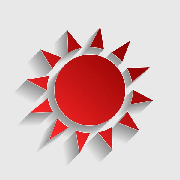 Sun sign illusztráció — Stock Vector