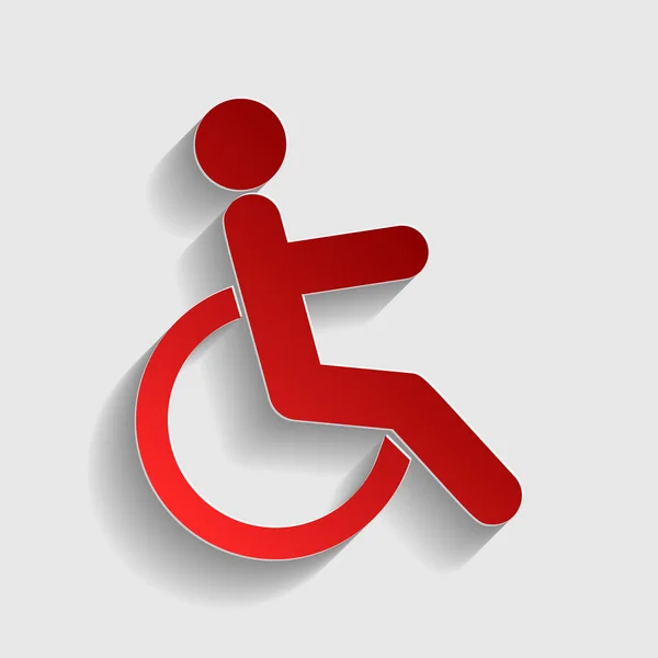 Schilderillustration für Behinderte — Stockvektor