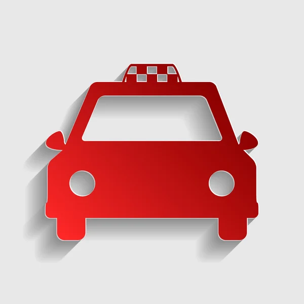 Taxi teken illustratie — Stockvector