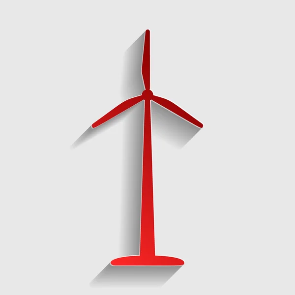 Логотип або знак вітрової турбіни — стоковий вектор