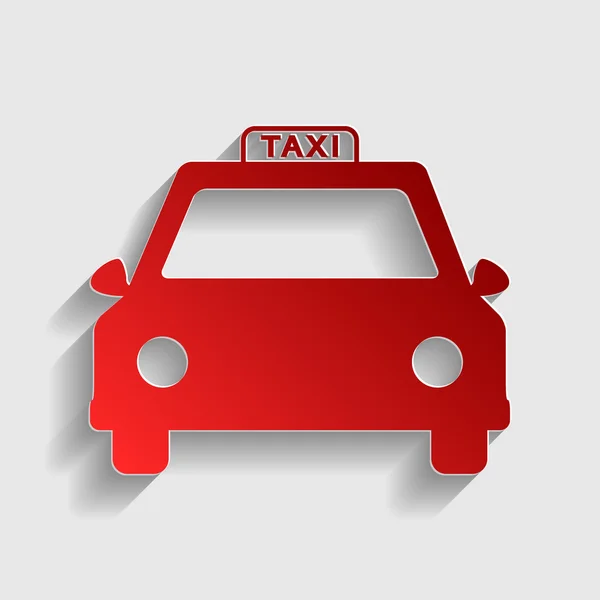 Taksi işareti illüstrasyon — Stok Vektör