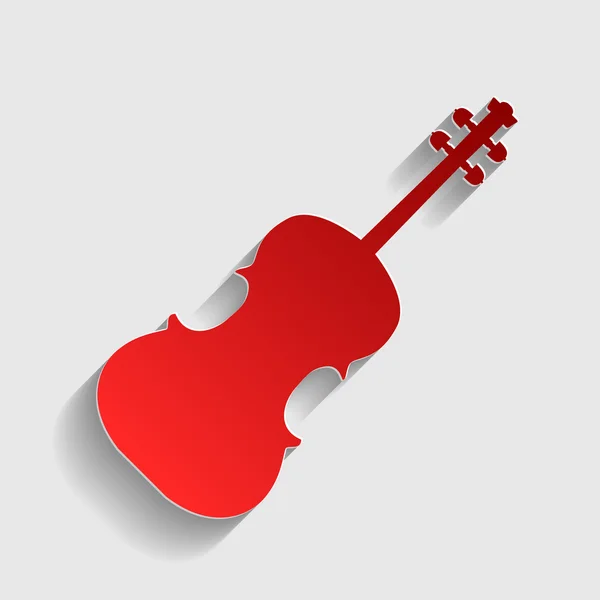 Ilustração do signo violino . — Vetor de Stock